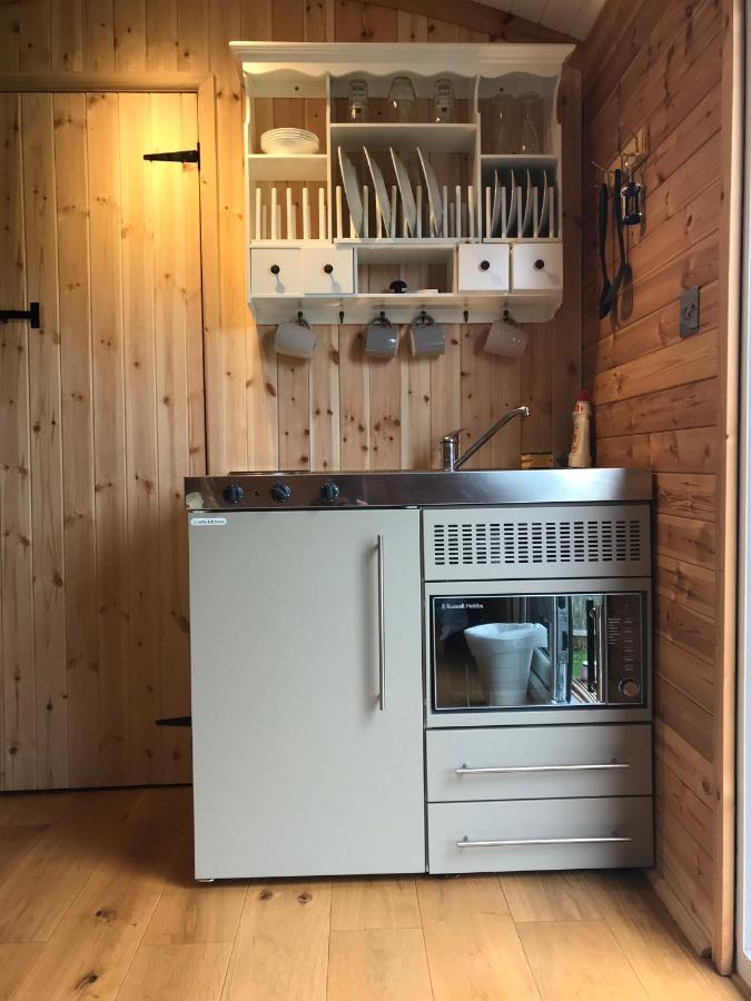 Unique Sheperds Hut Private Hot Tub, Ensuite & Kitchenette Clodock Exterior photo